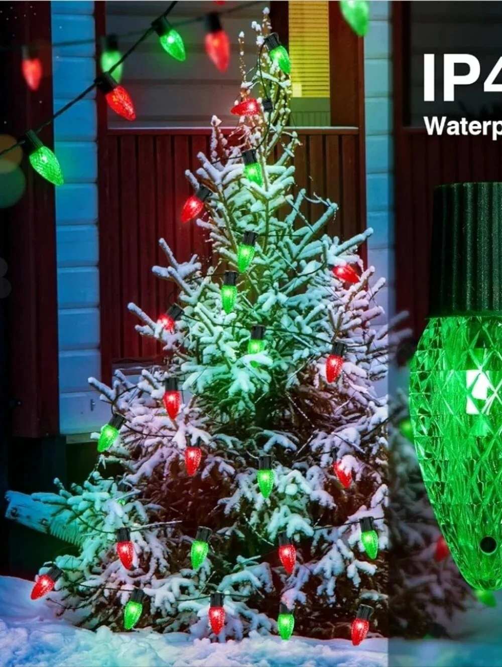 Strawberry Outdoor Christmas String Lights - Multicolor - Smart App Control, NEW
